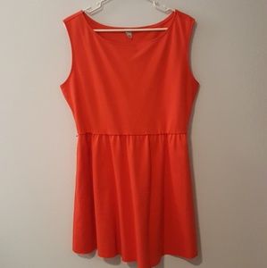 Orange Casual Dress
